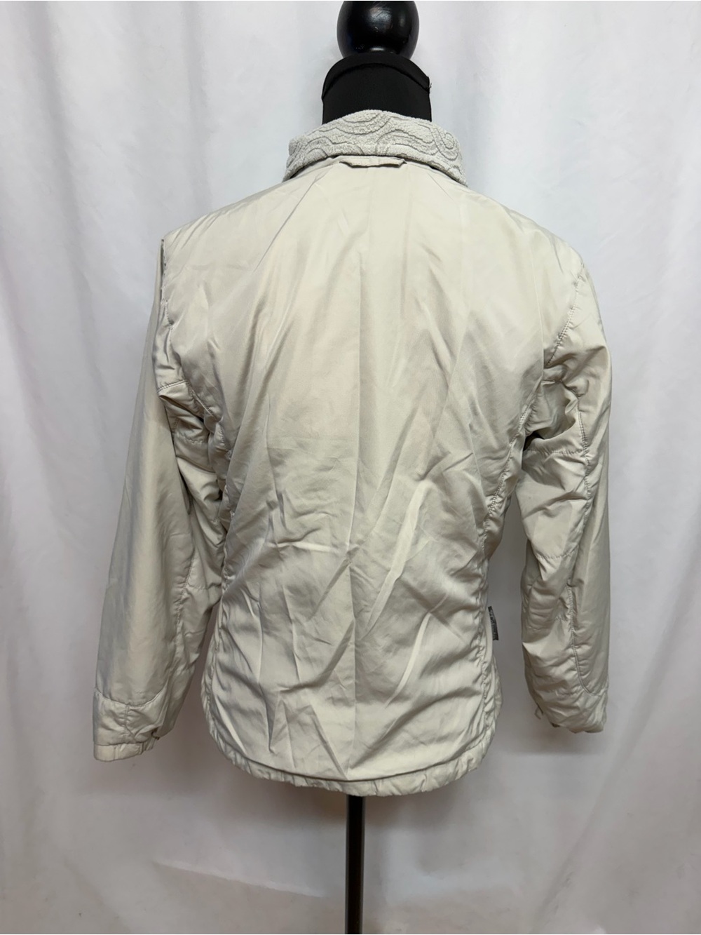 Columbia Women’s Small Ivory Fleece Lined Interchange Zip Jacket Coat Core - Picture 6 of 10